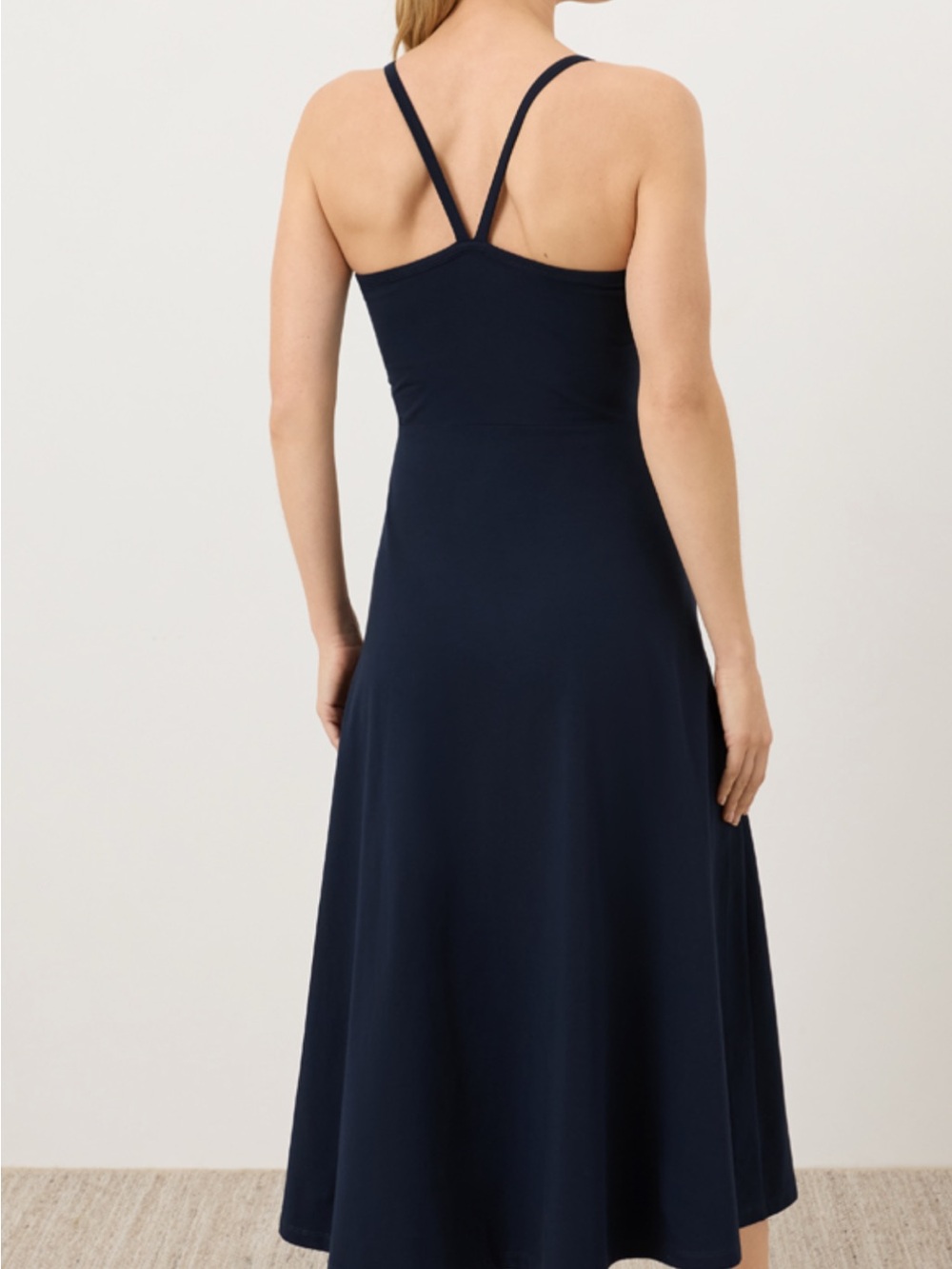 Pact Navy Spaghetti-Strap Midi Dress - Picture 2 of 2